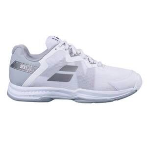 NEW BABOLAT women's sfx3 all court shoe in white/silver